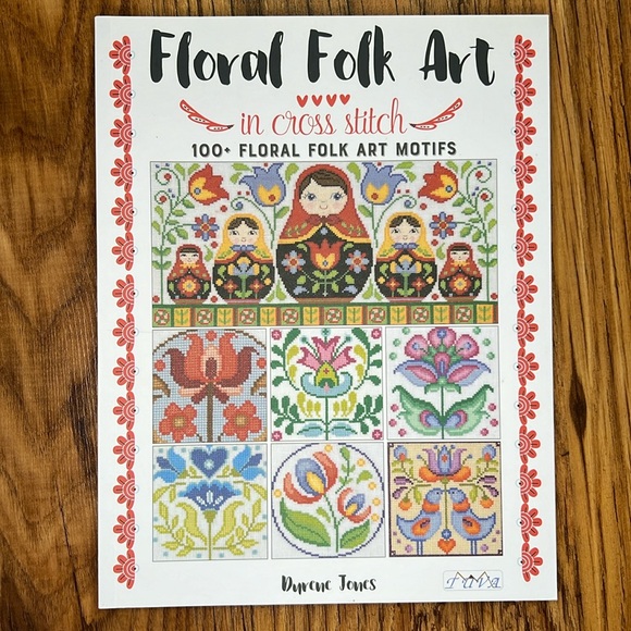 Floral Folk Art in Cross Stitch 100+ Floral Folk Art Motifs - Picture 3 of 4